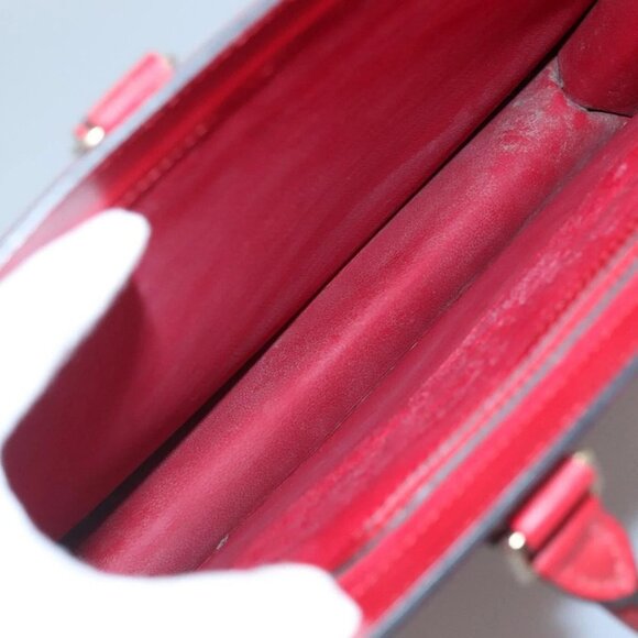 LOUIS VUITTON Epi Sac Plat PM Hand Bag Red M5274E LV Auth bs28404 - Picture 11 of 16
